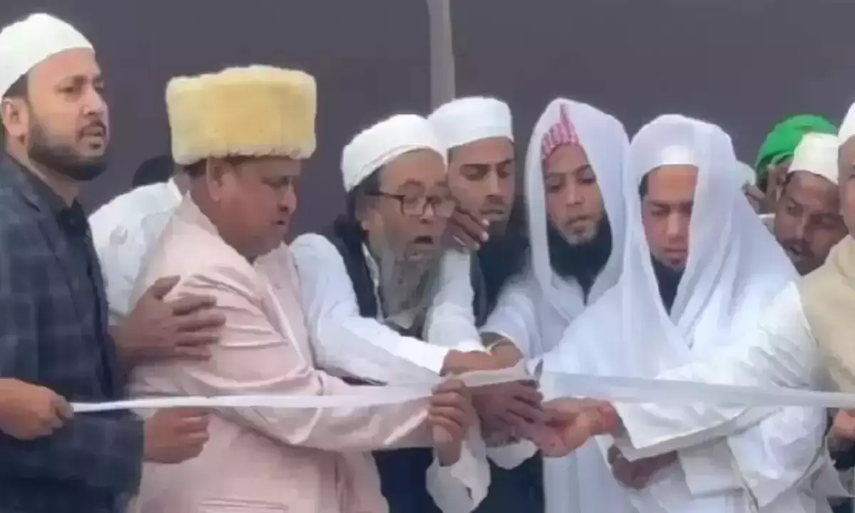 Suspended TMC MLA lays foundation stone for Babri-style mosque in Bengal Suspended TMC MLA lays foundation stone for Babri-style mosque in Bengal