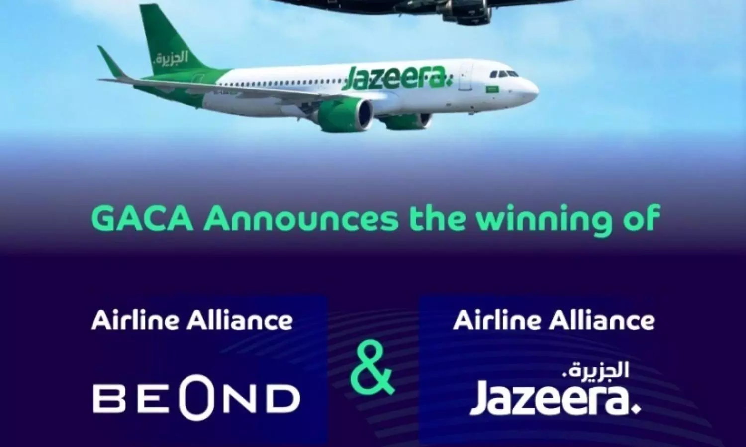 GACA awards charter tenders to Jazeera Airways, BeOnd alliances