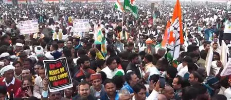 BJP slams controversial slogans ahead of Cong partys Vote Theft rally BJP slams controversial slogans ahead of Cong partys Vote Theft rally