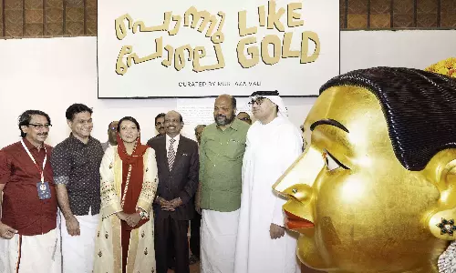 Shefeena Yousufali’s “Ponnupole” art exhibition opens at Kochi Biennale Shefeena Yousufali’s “Ponnupole” art exhibition opens at Kochi Biennale