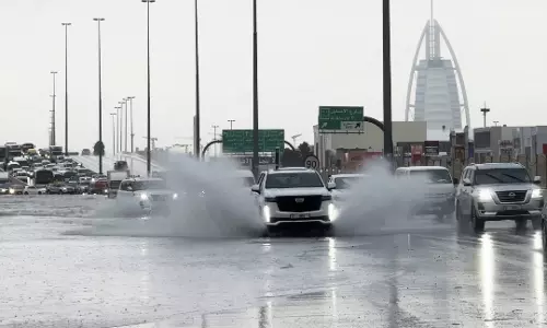 Dubai Police warn drivers as unstable weather brings heavy rain Dubai Police warn drivers as unstable weather brings heavy rain