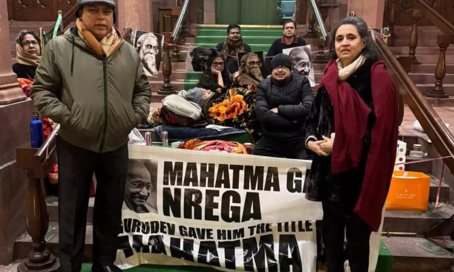 Opposition stages overnight protest in Parliament against new rural employment bill