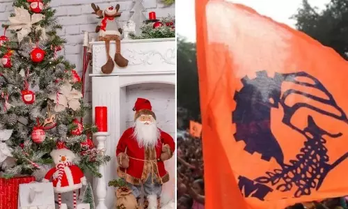Christmas celebration cancellation over objection to RSS song seen as punitive action Christmas celebration cancellation over objection to RSS song seen as punitive action