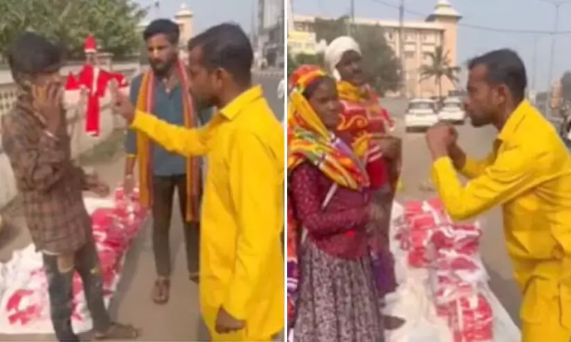 ‘Hindu Rashtra!’: Hindutva men chase off vendors selling Santa caps