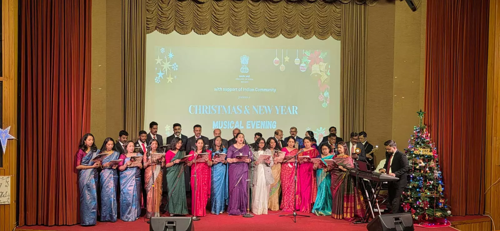 Indian Embassy in Riyadh hosts Christmas, New Year celebration Indian Embassy in Riyadh hosts Christmas, New Year celebration