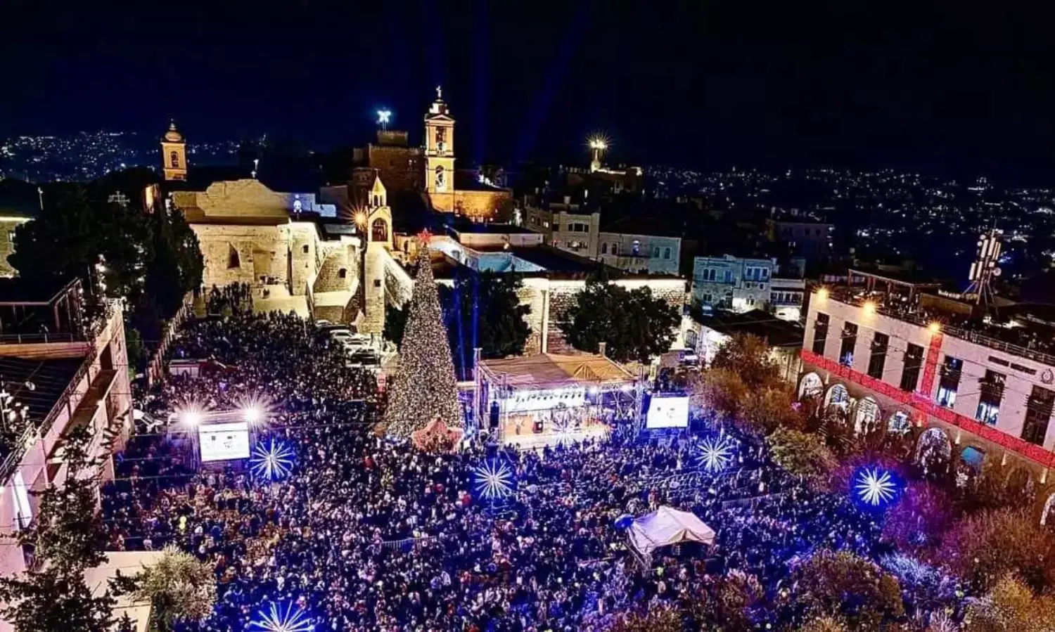 Bethlehem lights up as Christmas spirit returns after two-year war hiatus