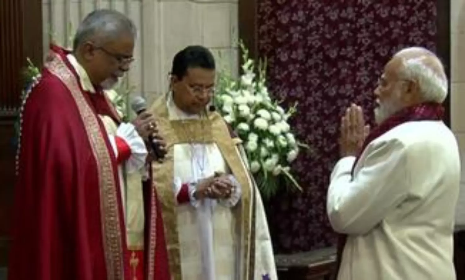 PM Modi joins Christmas morning service at Delhi church
