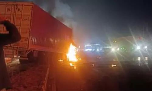 9 killed as truck loses control, crashes into fuel tank of sleeper bus