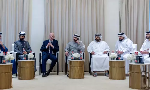Dubai Crown Prince meets FIFA President Gianni Infantino