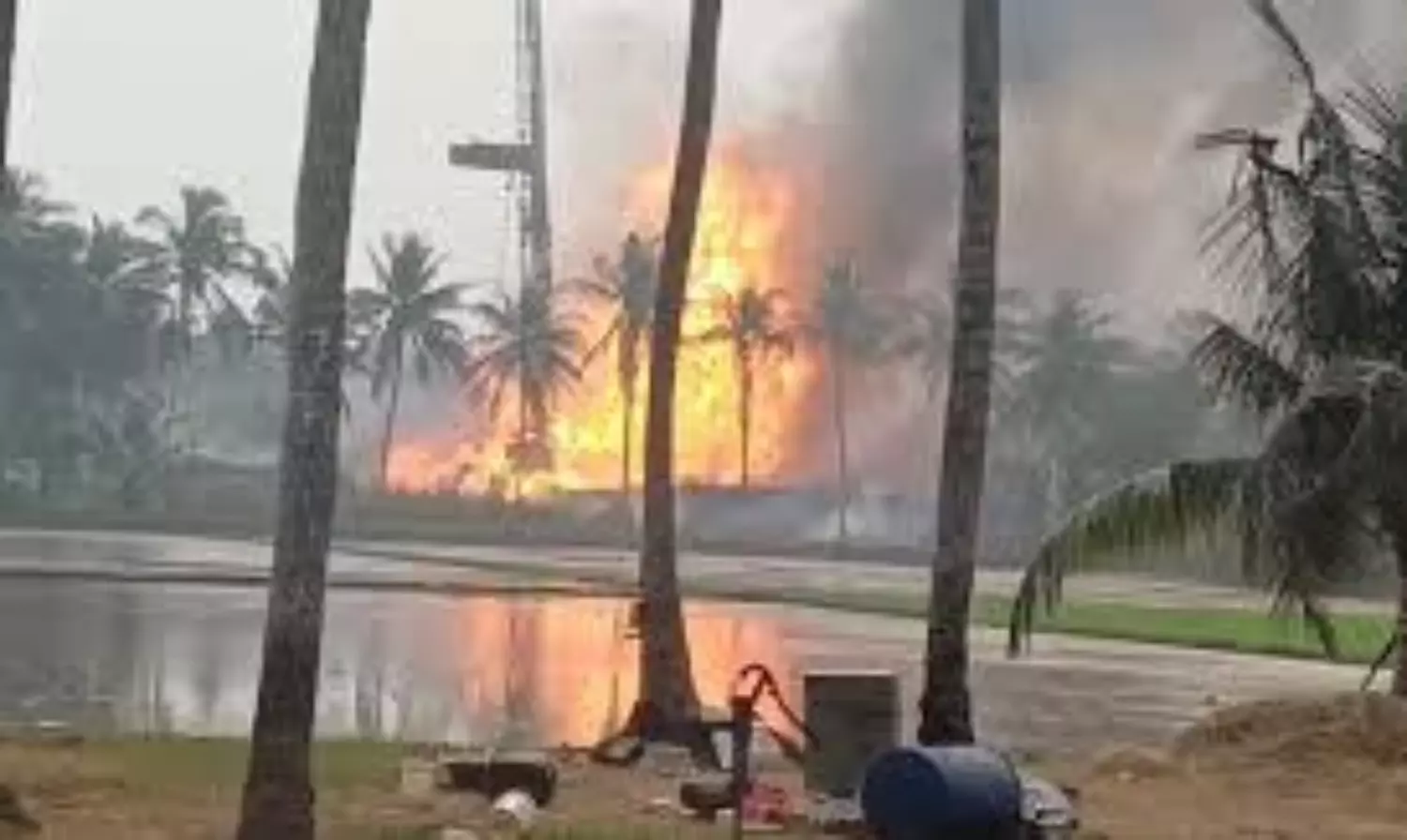 gas leak in ONGC, Irusumanda village