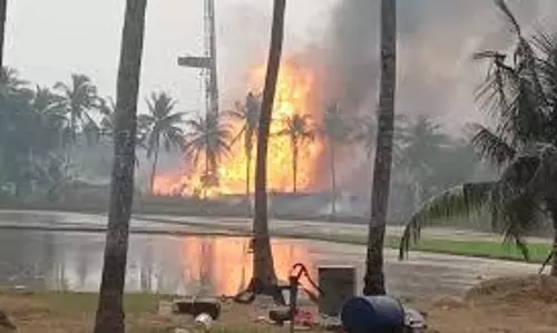 gas leak in ONGC, Irusumanda village