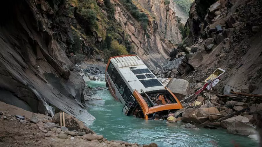 Bus falls into gorge in Himachal Pradesh killing 13 people Bus falls into gorge in Himachal Pradesh killing 13 people