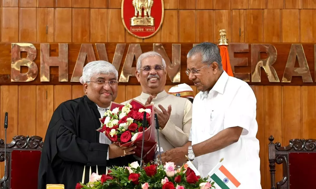 Justice Soumen Sen sworn in as Kerala High Court Chief Justice Justice Soumen Sen sworn in as Kerala High Court Chief Justice