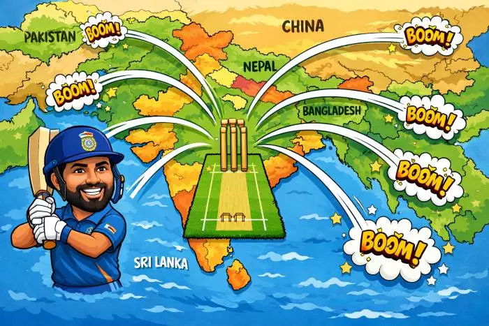 Rohit becomes 1st in the World to score 650 international sixes Rohit becomes 1st in the World to score 650 international sixes
