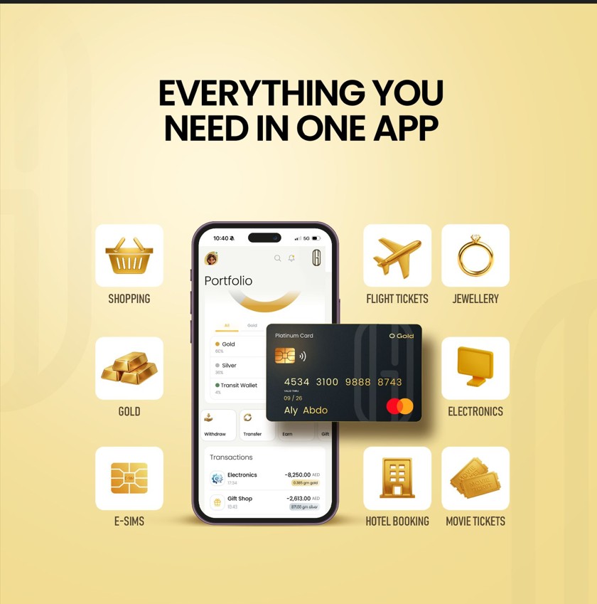 O Gold launches gold-linked app, payment card in UAE