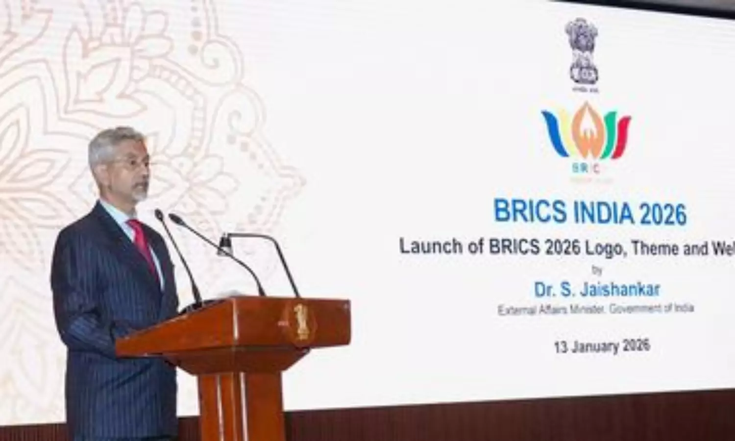 India launches website, theme, logo for BRICS Presidency 2026