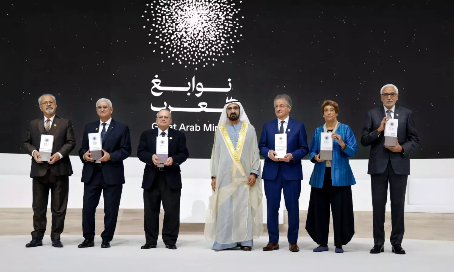 Sheikh Mohammed honours six Great Arab Minds Award winners