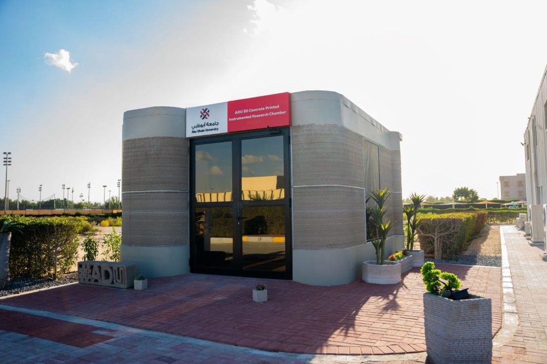 Abu Dhabi University inaugurates 3D concrete printed research chamber