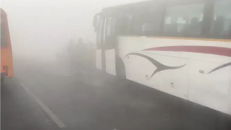 UP: 1 dead, 24 injured in vehicle pile-up amid dense fog