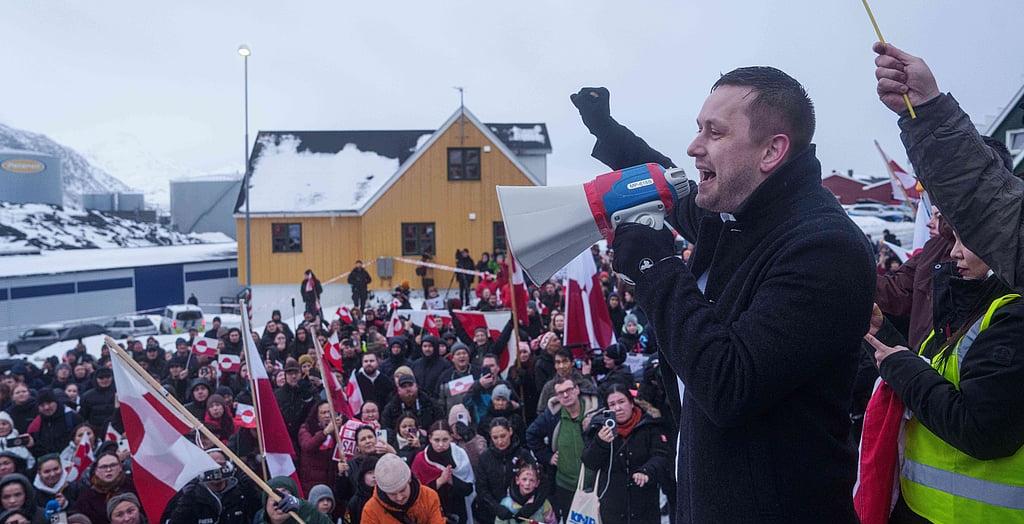 Greenlanders march in protest of Trump's threats to take over the Arctic Island