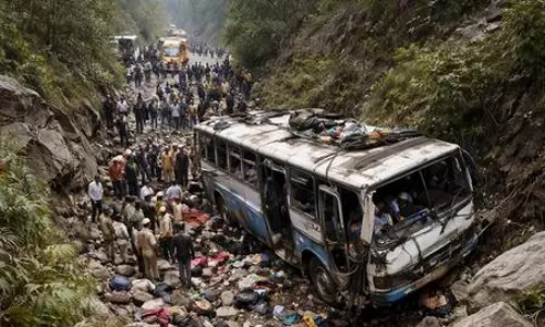 Overloaded bus falls into gorge in Chhattisgarh, killing 5; 80 injured