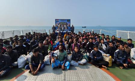 Bangladesh returns 23 Indian fishermen; India repatriates 128 Bangladeshis