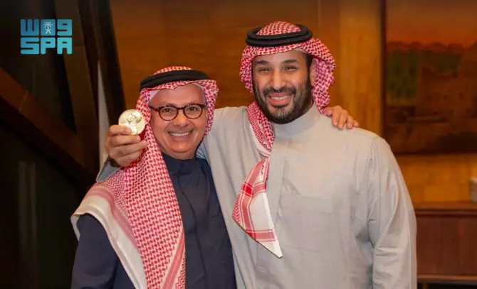 Saudi crown prince meets Nobel Prize winner Omar Yaghi
