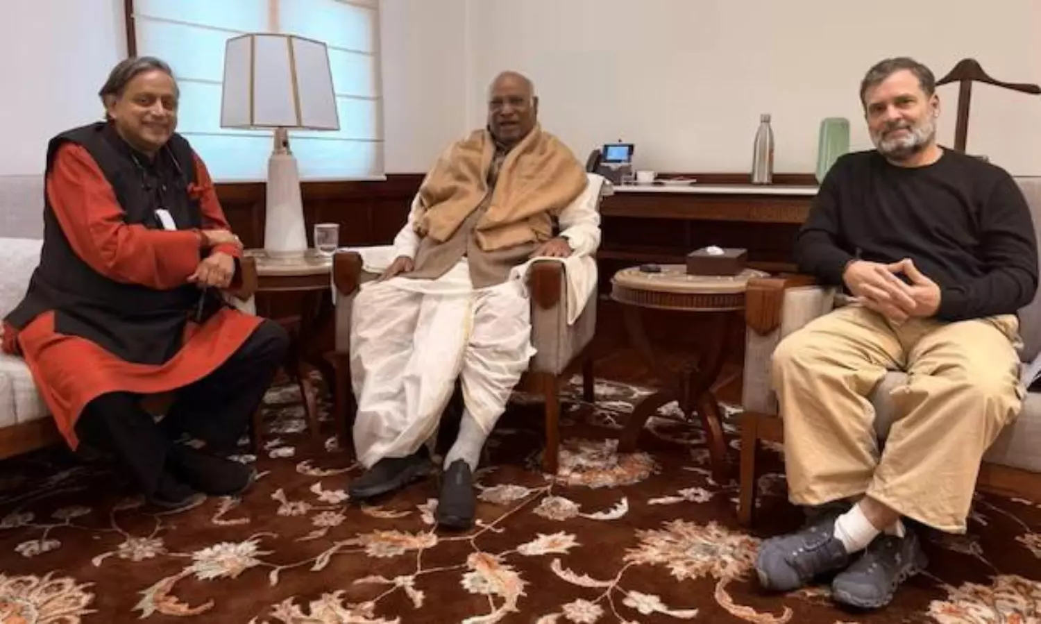 Tharoor dismisses ‘fanciful accounts’ of meeting with Kharge and Rahul Gandhi