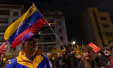 Venezuelans rally in Caracas demanding release of Maduro and wife one month after US raid