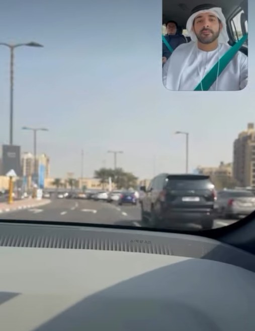 Sheikh Hamdan shares self-driving car test on Dubai roads