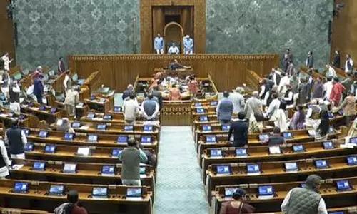 Lok Sabha adjourned one minute into proceedings amid Oppn uproar