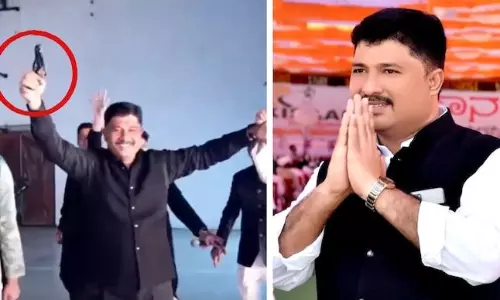 Karnataka Congress leader faces probe over gun-waving dance at wedding event