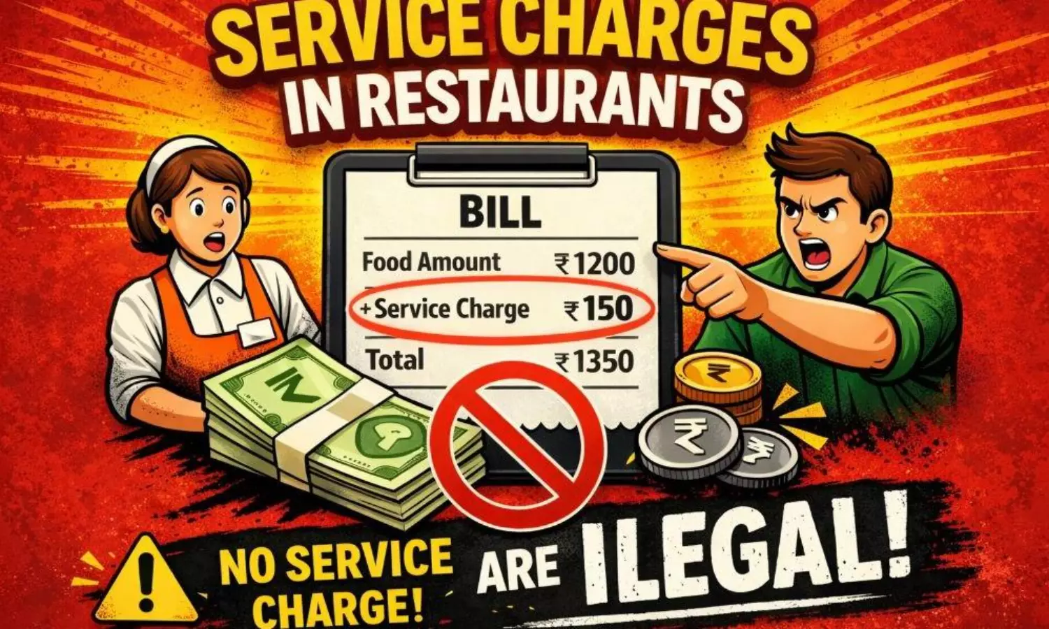 Restaurants, hotels cannot levy service charges, Centre reiterates