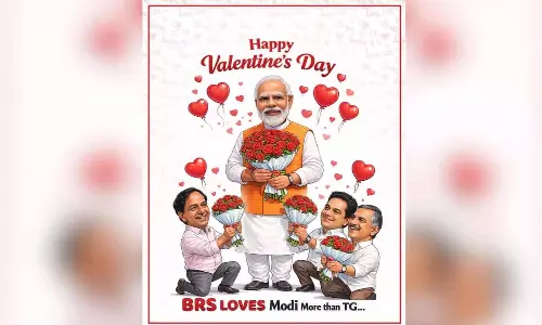 Telangana parties trade Valentine’s Day jabs over ‘secret alliances’ Telangana parties trade Valentine’s Day jabs over ‘secret alliances’
