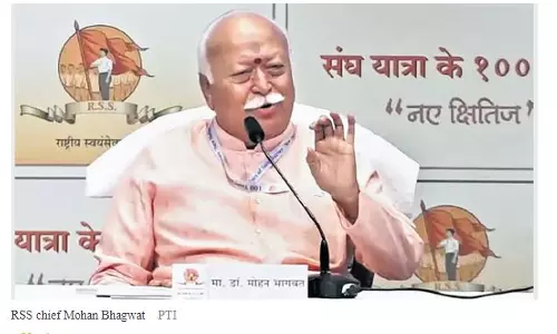 ‘A symbol of hatred in Indian society’: Students protest RSS chief’s Lucknow University visit