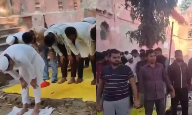 Namaz outside sealed mosque allegedly imperilled fragile peace, 13 students issued notices Namaz outside sealed mosque allegedly imperilled fragile peace, 13 students issued notices