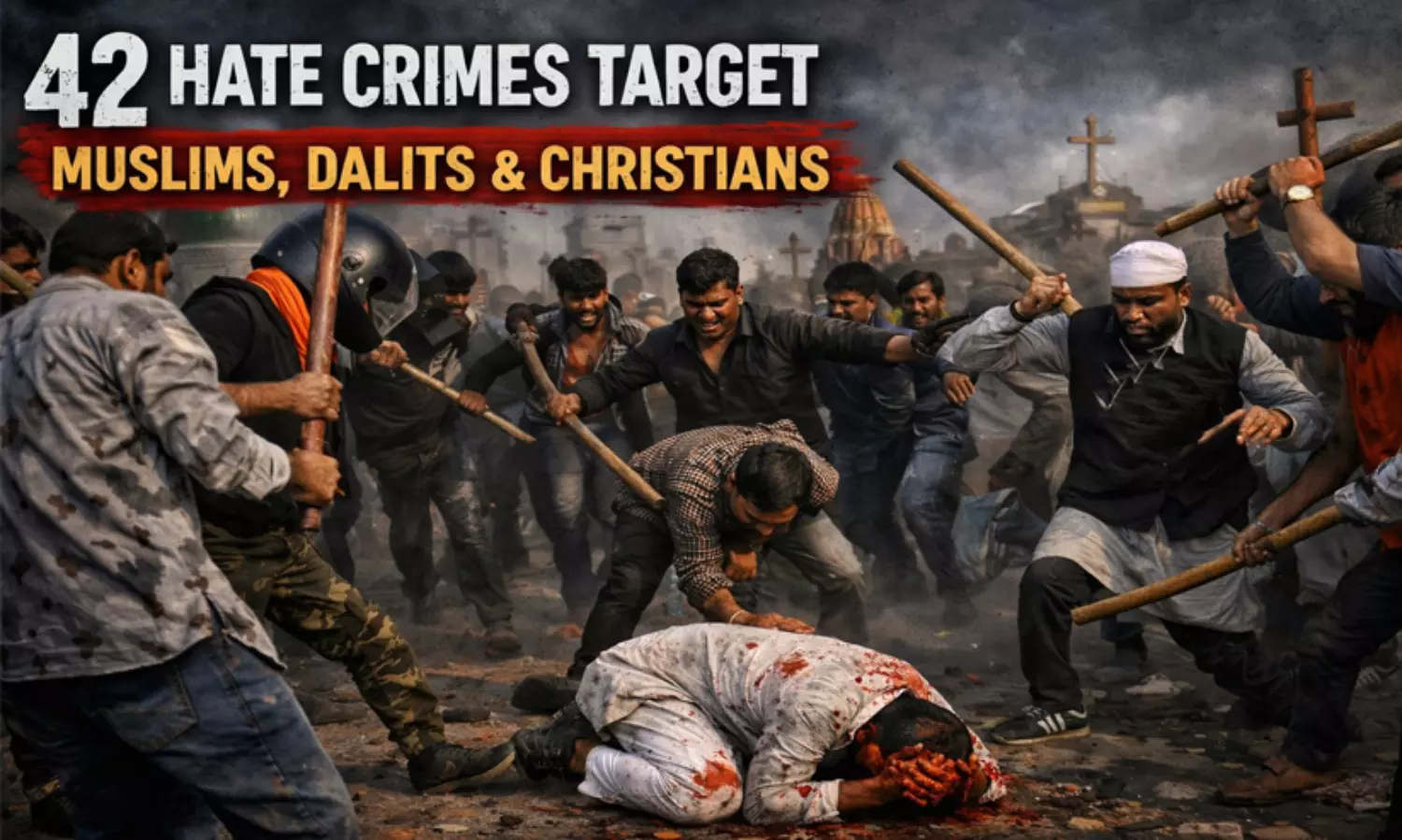 January drenched in sectarian rancour: 42 hate crimes target Muslims, Dalits and Christians