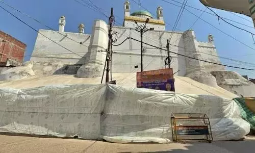 Holi: Uttar Pradesh covers 10 Sambhal masjids with tarpaulin