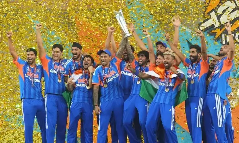 India clinch T20 World Cup at home: Sanju Samsons ton near-miss seals 96-run win India clinch T20 World Cup at home: Sanju Samsons ton near-miss seals 96-run win