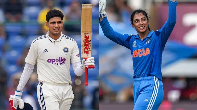 Gill, Mandhana named best international cricketers at BCCI Naman Awards