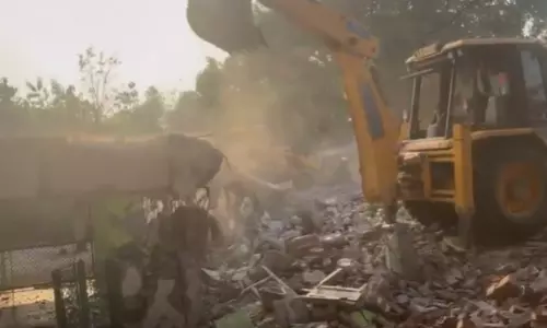 Mosque built on govt land in UP’s Sitapur demolished in pre-dawn action