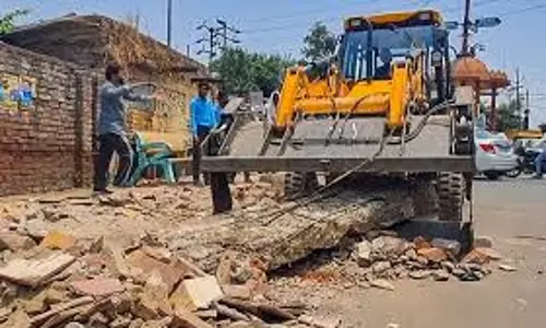 Villagers in Sambhal demolish madrasa, mosque, school built on Gram Sabha land Villagers in Sambhal demolish madrasa, mosque, school built on Gram Sabha land