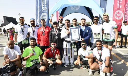 Dubai Police set two Guinness World Records at Dubai Marathon 2026