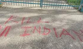 Hate graffiti targeting Indians seen outside an Auckland school, investigation launched