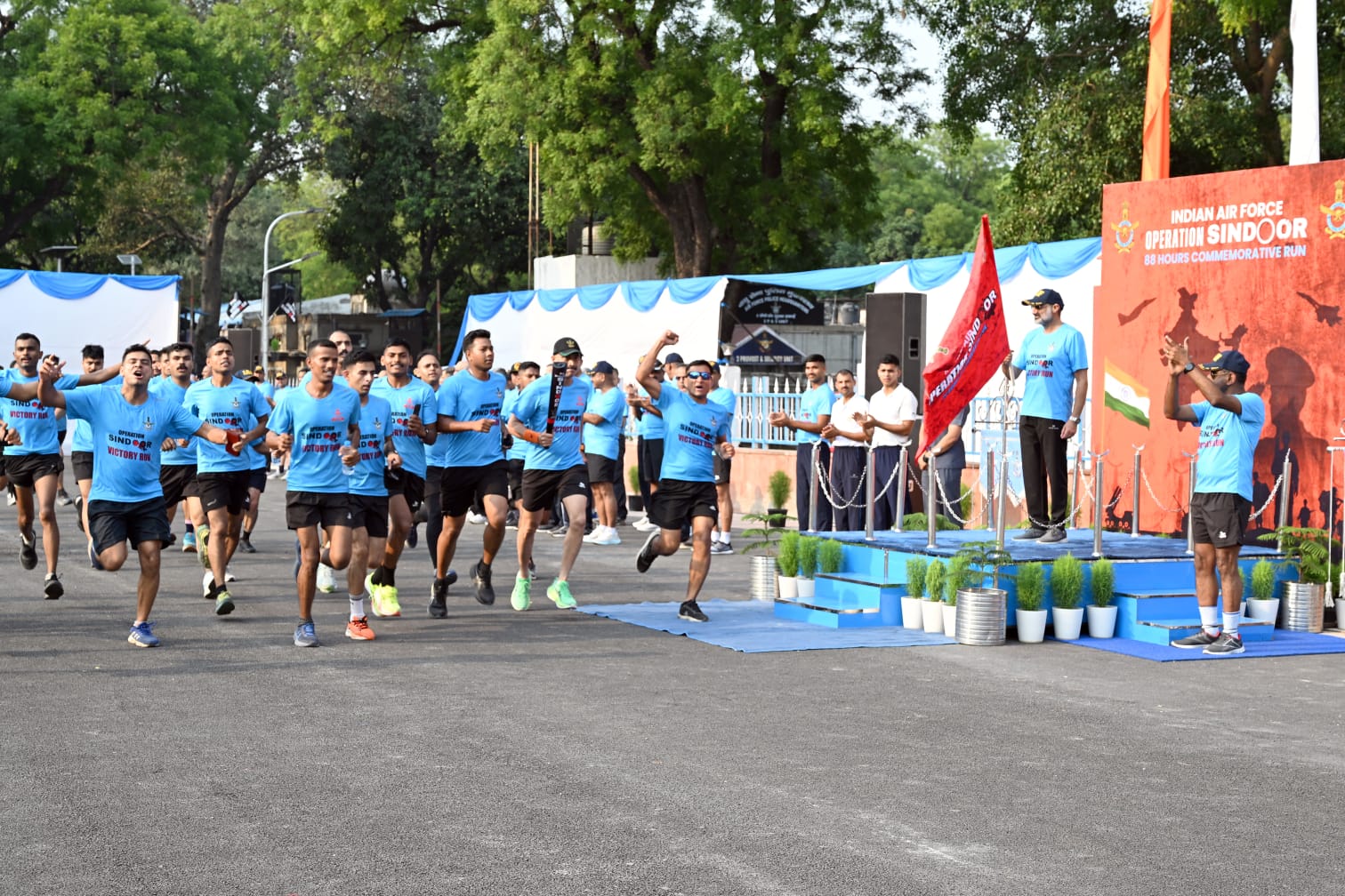 IAF, Army personnel hold 88-hr run to honour Operation Sindoor