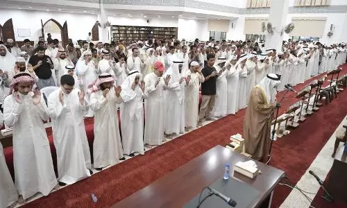 Kuwait mosques filled as worshippers gather for Eid Al-Adha prayers Kuwait mosques filled as worshippers gather for Eid Al-Adha prayers