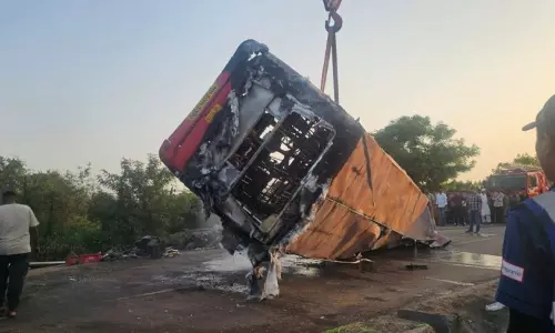 Gujarat: 7 killed, 15 injured as two ST buses, tractor collide in Surat Gujarat: 7 killed, 15 injured as two ST buses, tractor collide in Surat