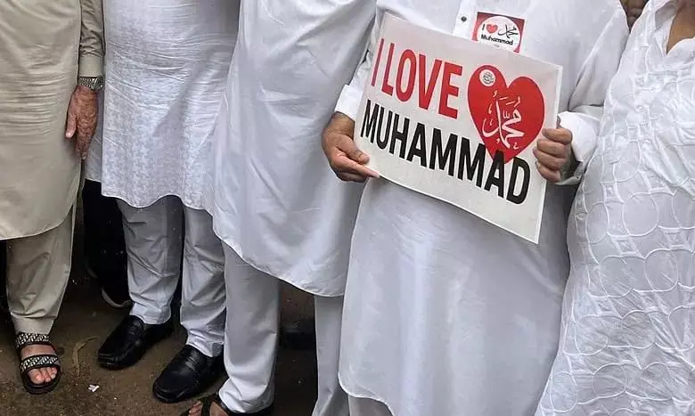 Seven booked after ‘I Love Muhammad’ posters found inside mosque Seven booked after ‘I Love Muhammad’ posters found inside mosque