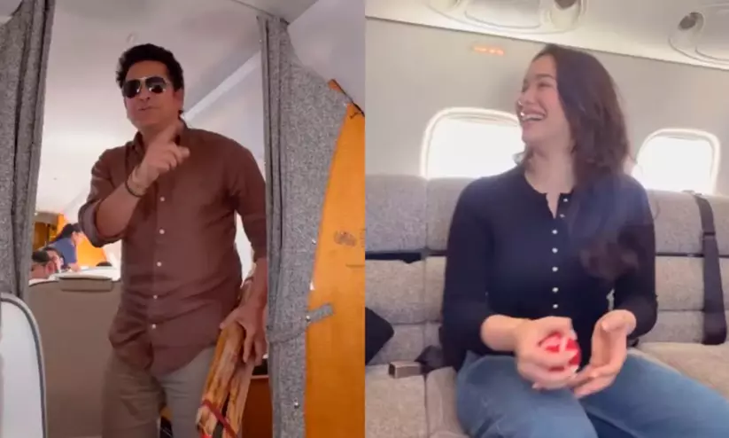 Sachin out? Sara’s stunning catch sparks mid-air cricket fun Sachin out? Sara’s stunning catch sparks mid-air cricket fun