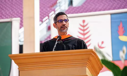 Several Stanford students walk out during Sundar Pichai’s speech Several Stanford students walk out during Sundar Pichai’s speech